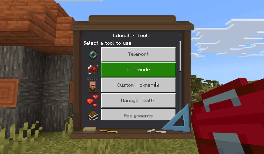 Lock Players interface