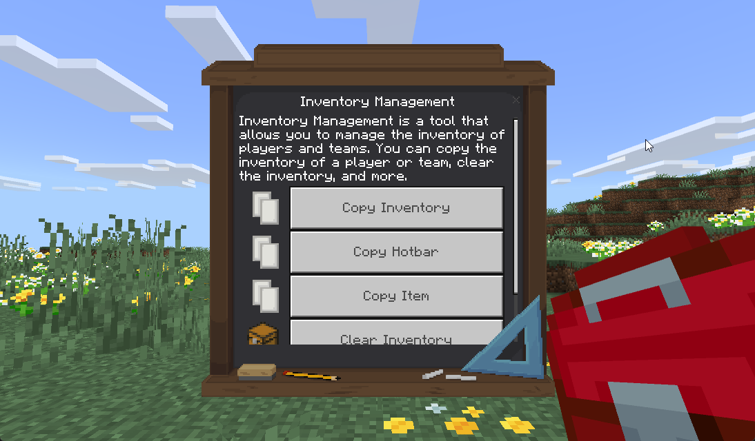 Inventory management interface
