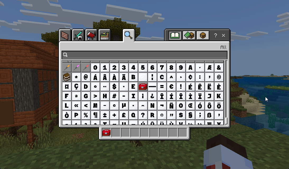 Collection of available letter blocks